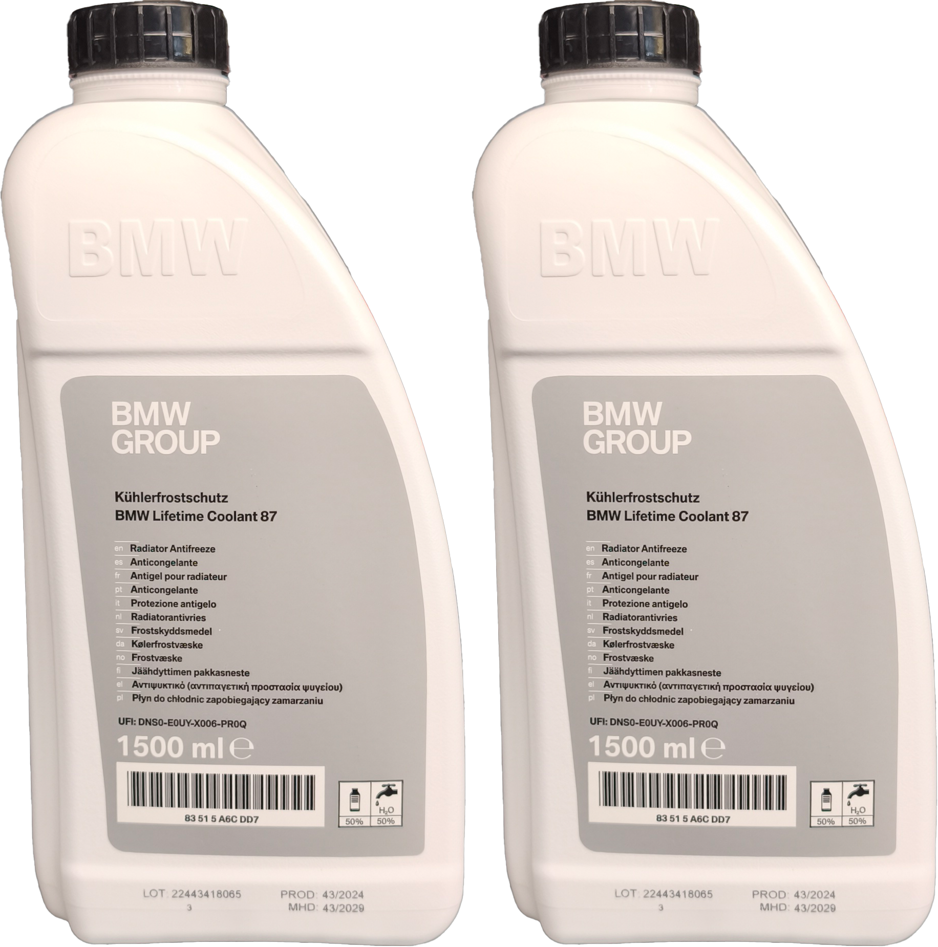 Original BMW Kühler-Gefrier-und Korrosionschutzmittel nitritfrei 2 x 1,5=3 Liter